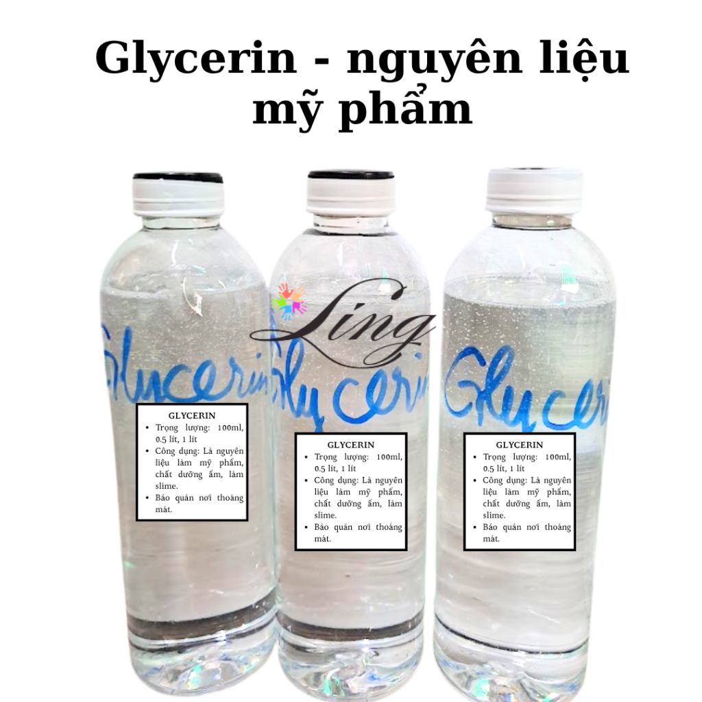 Glycerin thực vật, nguyên liệu làm mỹ phẩm, chất dưỡng ẩm