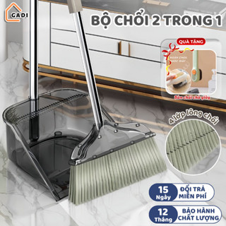  Bộ chổi quét nhà kèm hót rác GADI 2 trong 1 đa năng gấp gọn tiện lợi chất liệu ABS bền đẹp chống mài mòn 