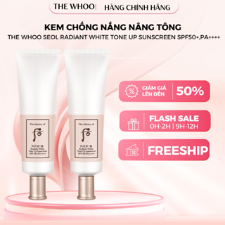   Chính Hãng  Kem Chống Nắng Dưỡng Trắng Dạng Cushion Whoo Radiant White Tone Up Sun Cushion SPF50+ PA+++ 