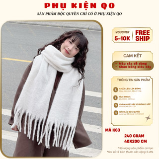 Khăn Choàng,Khăn Quàng Mềm Mại Màu Trơn  K63