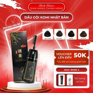  Dầu Gội Nhuộm Tóc Dầu Gội Phủ Bạc Komi Nhật Bản Dạng Lược Chai 350ml Nhiều Màu Lựa Chọn - Hàng Nội Địa Nhật 
