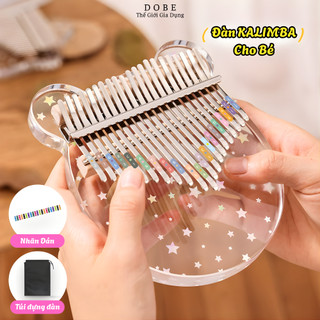   SẴN ĐÀN KALIMBA 17 PHÍM Khắc Sẵn Nốt- Đầy Đủ Phụ Kiện Hướng Dẫn Tự Học Búa Dán Phím Khăn Lau Dễ Dàng Sử Dụng 