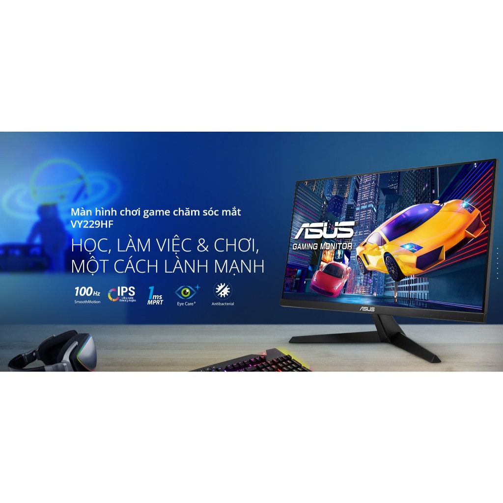 Màn Hình ASUS VY229HF ~22 Inch IPS FullHD 100Hz 1ms FreeSync Eye Care Plus Chống Nhấp Nháy Chính Hãng | BigBuy360 - bigbuy360.vn