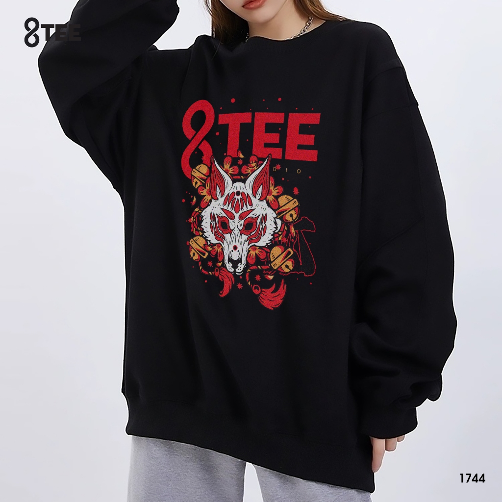 Áo Sweater Nỉ Bông Form Rộng 8Tee Studio | Mềm – Ấm – Dễ Phối | Unisex Nam Nữ Đi Học Đi Làm SW1744