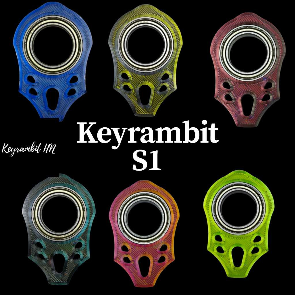 [Keyrambit S1] Bộ sưu tập Keyrambit S1 - Móc khóa xoay keyrambit cao cấp xả stress - kèm khoen móc k