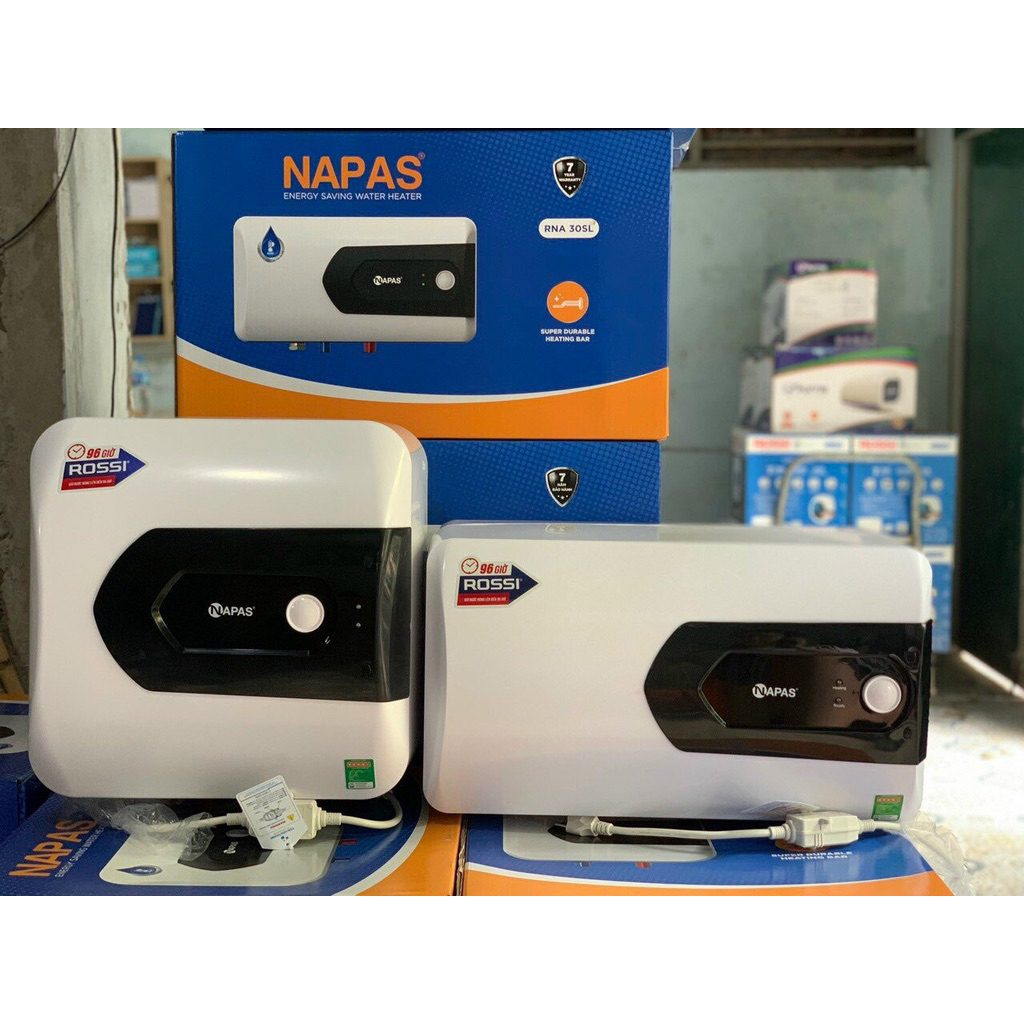 BÌNH NÓNG LẠNH ROSSI Napas TÂN Á ĐẠI THÀNH BẢO HÀNH 7 NĂM