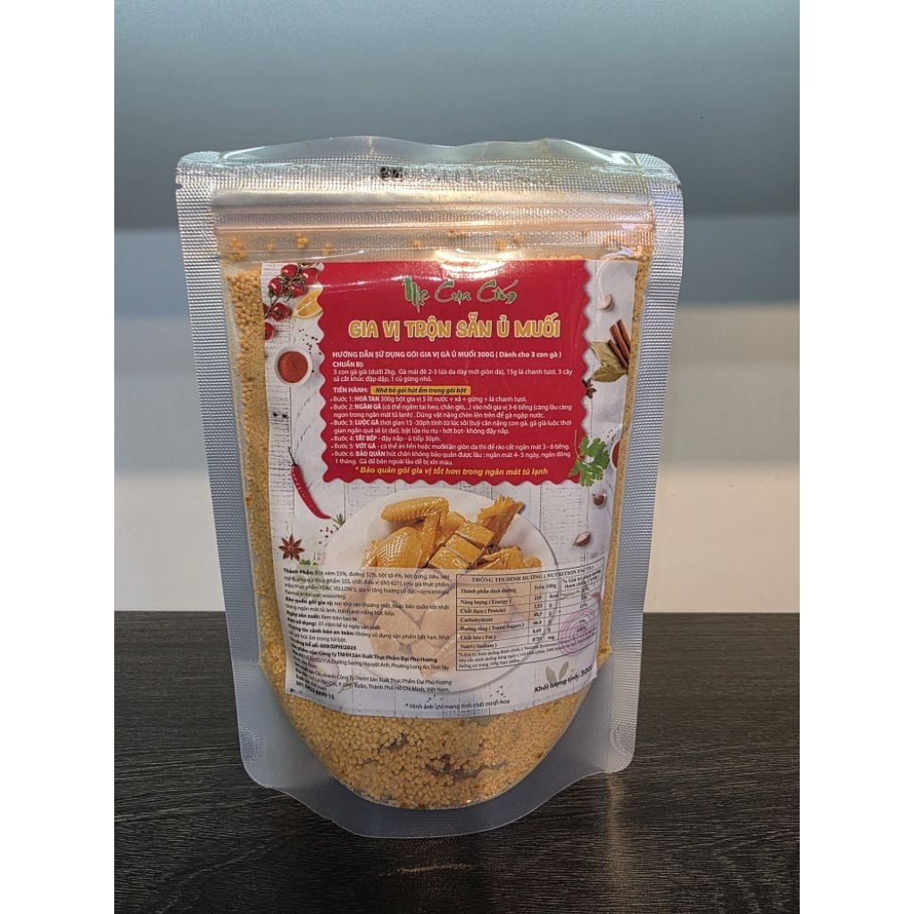 GIA VỊ GÀ Ủ MUỐI THẢO MỘC MẸ CUA CỐM 300G