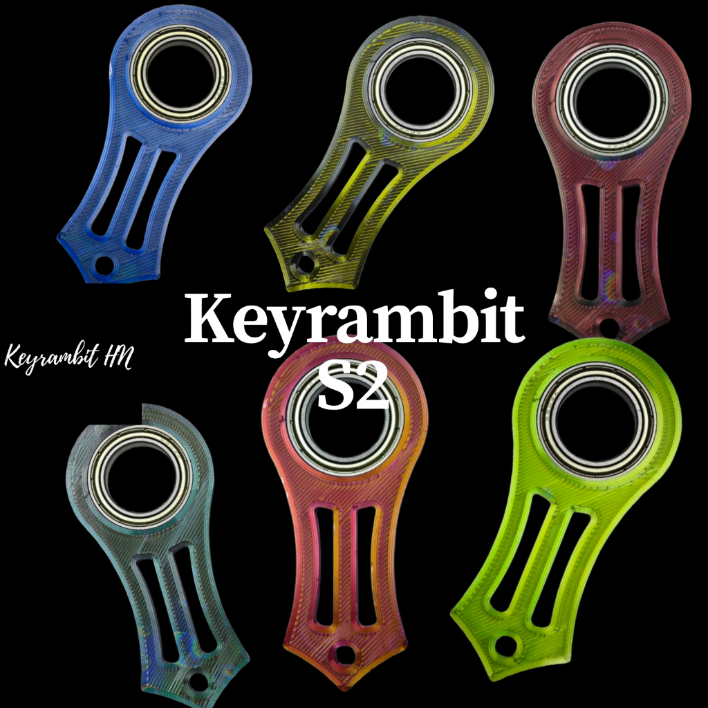 [Keyrambit S2] Bộ sưu tập Keyrambit S2 - Móc khóa xoay keyrambit cao cấp xả stress - kèm khoen móc k