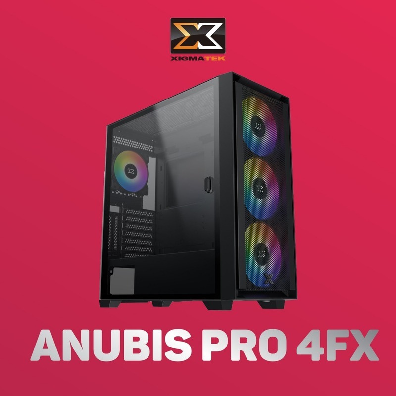 Case Máy tính XIGMATEK ANUBIS PRO 4FX (EN40771) - PREMIUM GAMING E-ATX, KÈM 4 FAN ARGB