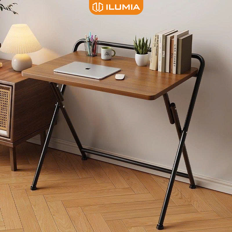 Bàn làm việc chân sắt gấp gọn 2 màu thương hiệu ILUMIA - GM139
