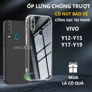  Ốp lưng bảo vệ chân sạc Vivo Y12  Y15  Y17  Y19 chống trơn trượt-Cool Case 