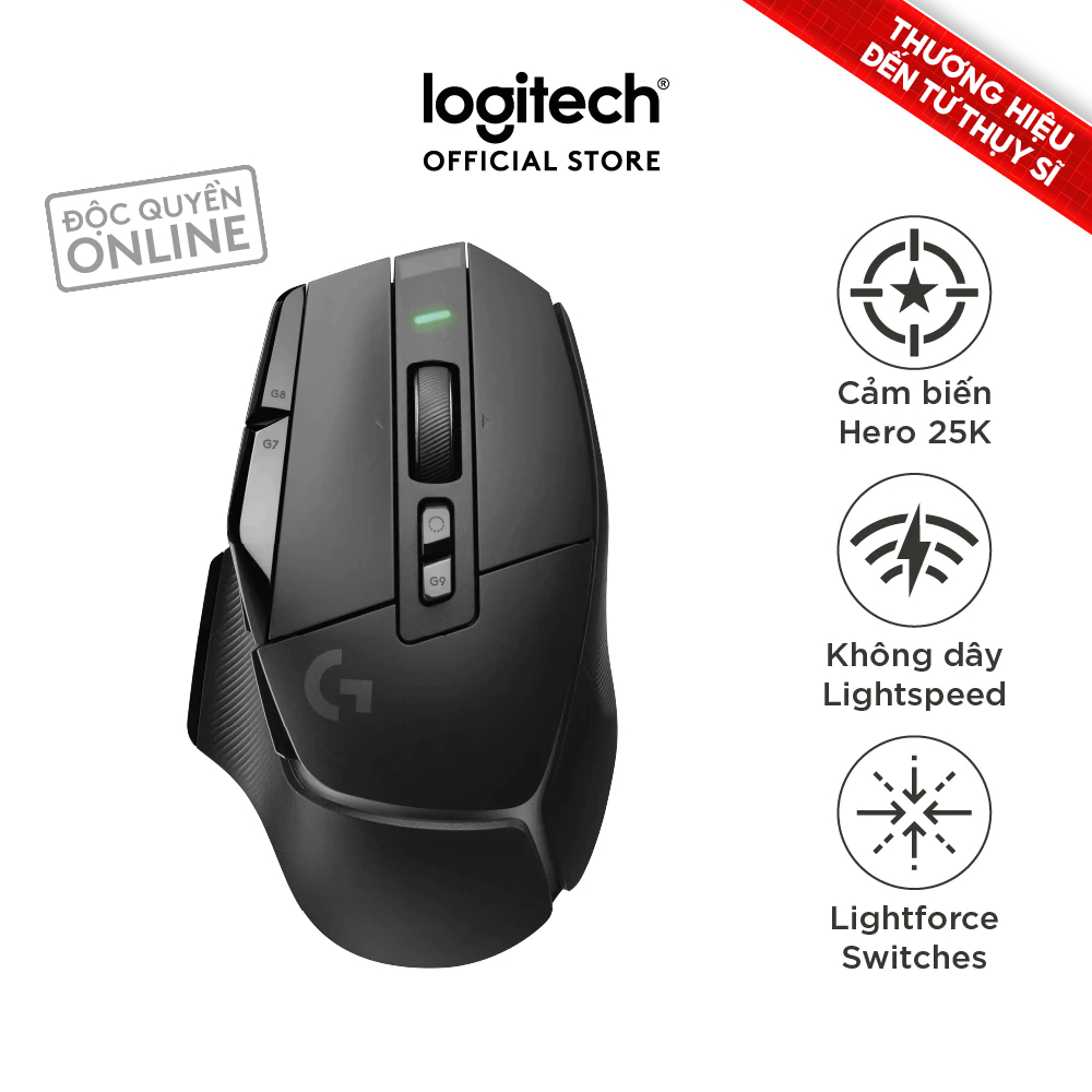 Chuột gaming không dây Logitech G G502 X LIGHTSPEED – Switch LIGHTFORCE Hybrid