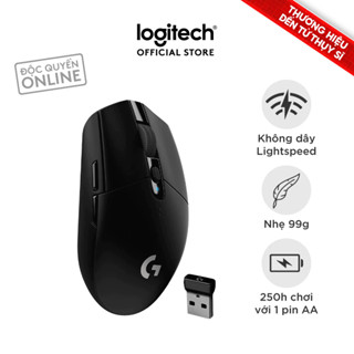 Chuột gaming không dây Logitech G G305 LIGHTSPEED - Hero 12K DPI, Nhẹ 99g, 6 nút lập trình, Pin 250h