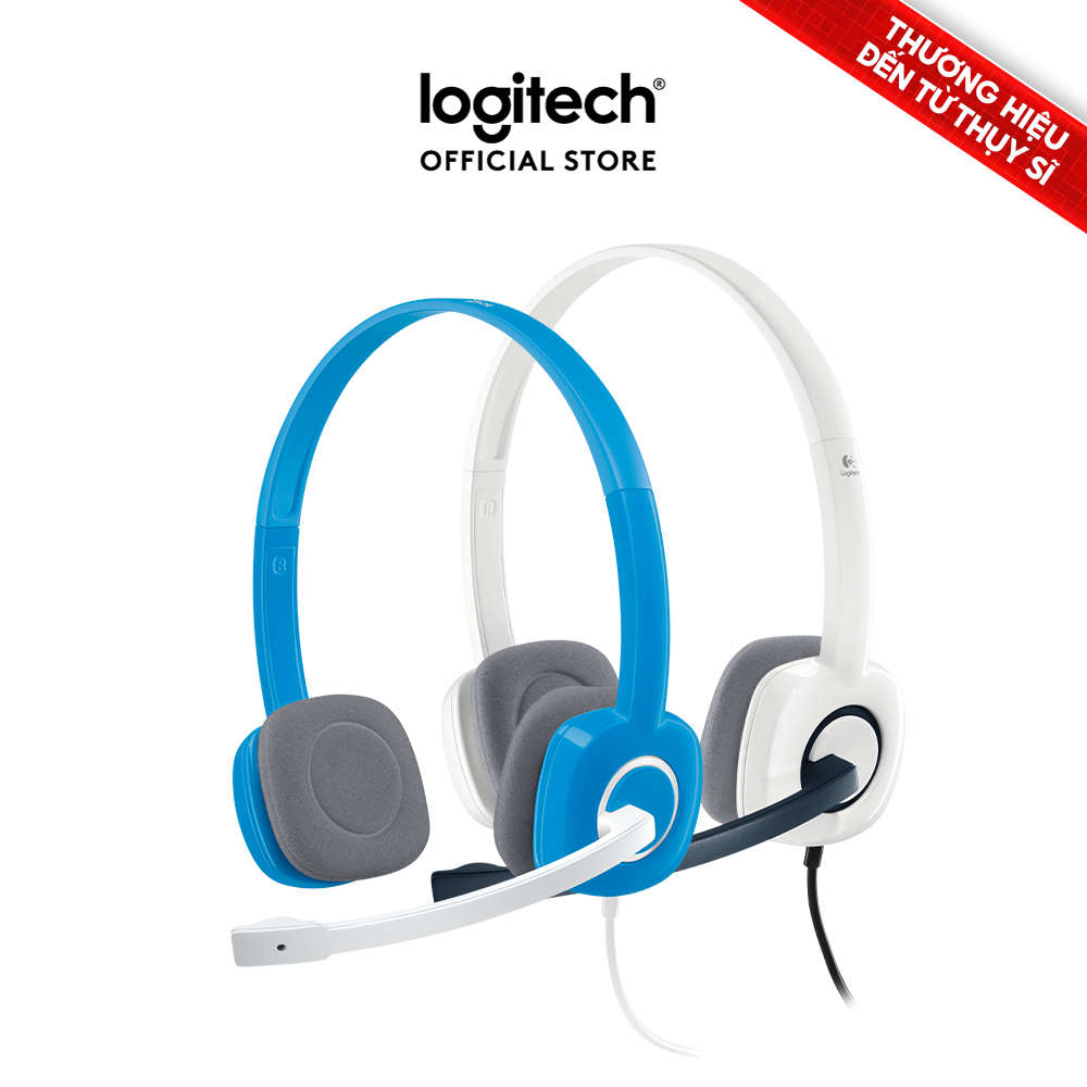 Tai nghe chụp tai Logitech H150 - 2 jack 3.5mm, Mic khử giảm tiếng ồn, âm thanh nổi
