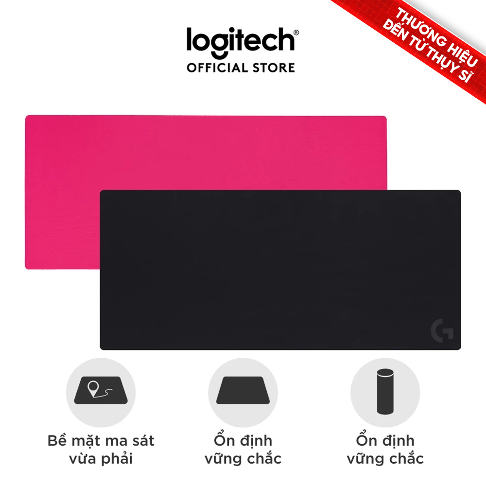 Bàn di chuột chơi gaming cỡ lớn Logitech G840 XL - Bề mặt điều chỉnh hiệu suất,cao su ổn định