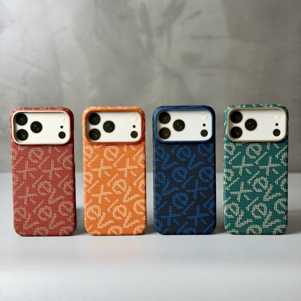 Ốp x-Level Cheers hoạ tiết X-level thời trang vành cam kim loại từ tính dành cho ip 17 pro/ ip17 pro