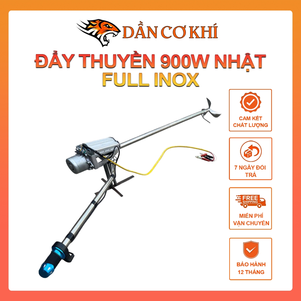 CHÀO MỪNG CÁC BÁC ĐẾN VỚI MÁY ĐẨY THUYỀN ĐIỆN 900W Ic 1200W- Phiên Bản Toàn Bộ Làm Bằng Inox