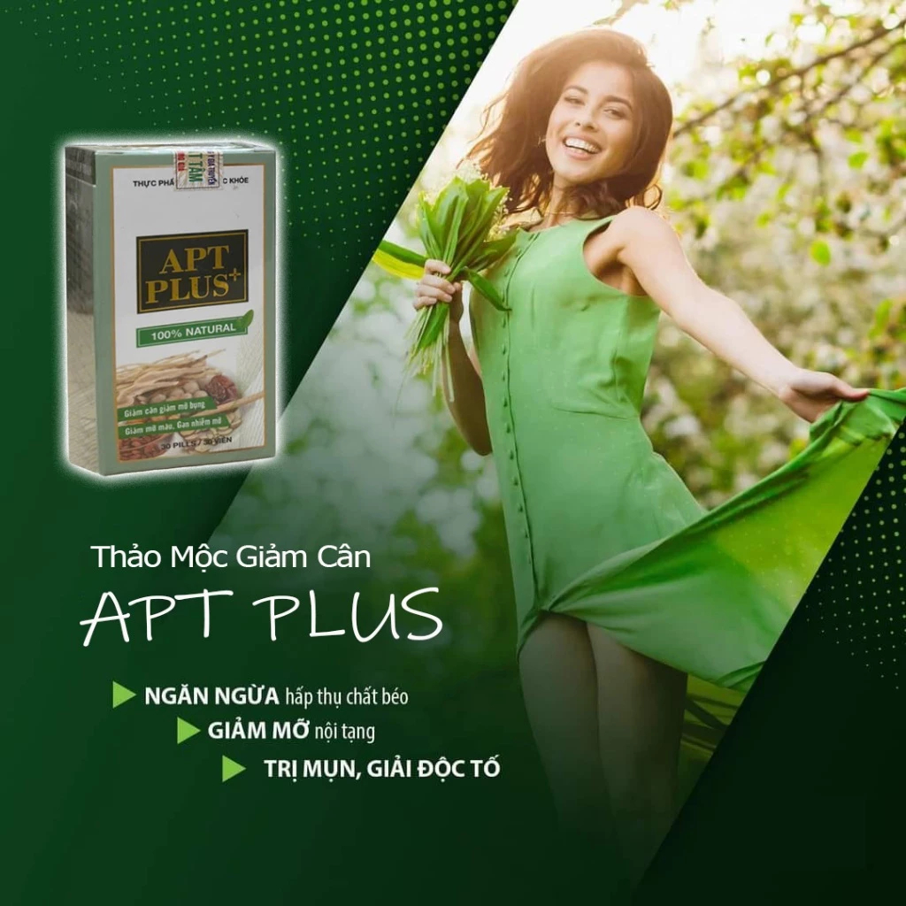 Giảm cân Apt Plus mẫu mới 2025 trà thảo mộc giảm cân nhanh cấp tốc an toàn
