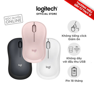 Chuột không dây Logitech M220 Silent - giảm ồn, USB, pin 1.5 năm, phù hợp PC/Laptop