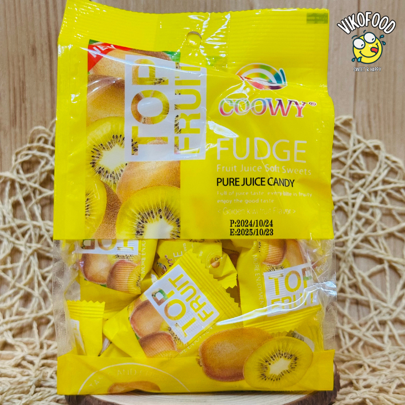 [ THÙNG 24 BỊCH ] KẸO DẺO TRÁI CÂY TOP FRUIT COOWY [ VỊ KIWI ] [ MẪU MỚI ]
