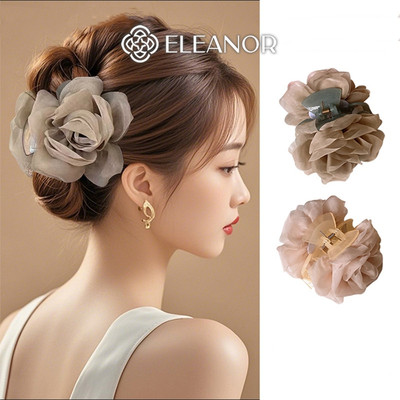 Kẹp tóc nữ càng cua Eleanor Accessories thiết kế hình hoa lớn phụ kiện tóc kẹp tóc 10926