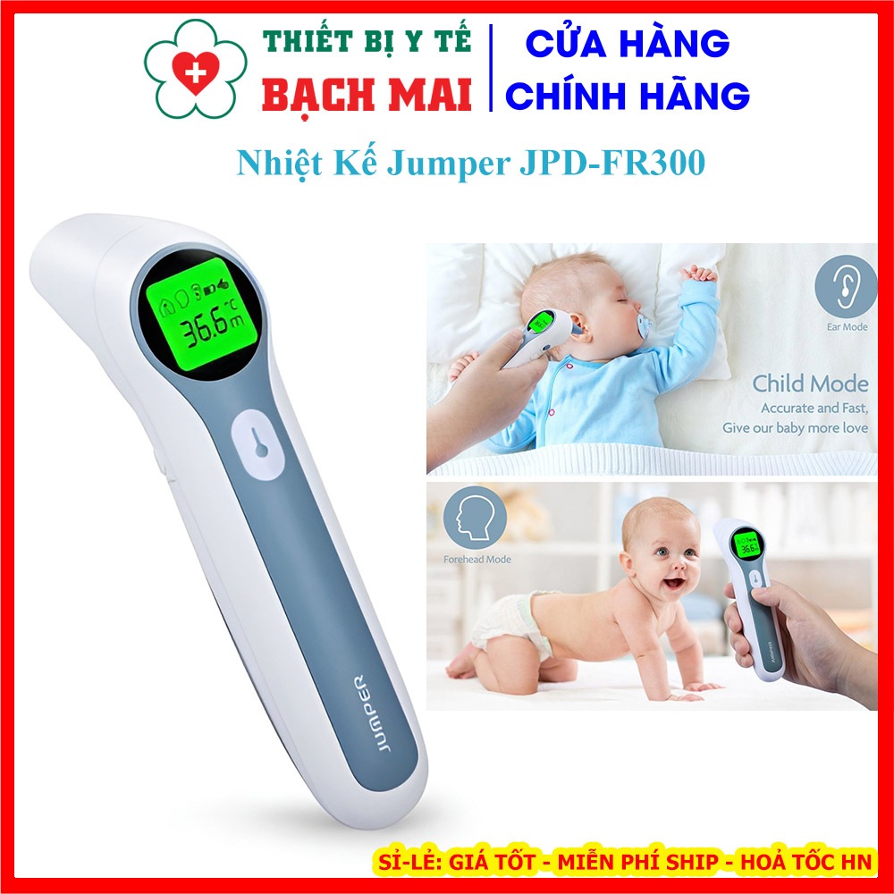 Nhiệt Kế Hồng Ngoại Jumper JPD‑FR300 – Đo Trán, Tai, Vật Thể, Đa Chức Năng, Cao Cấp