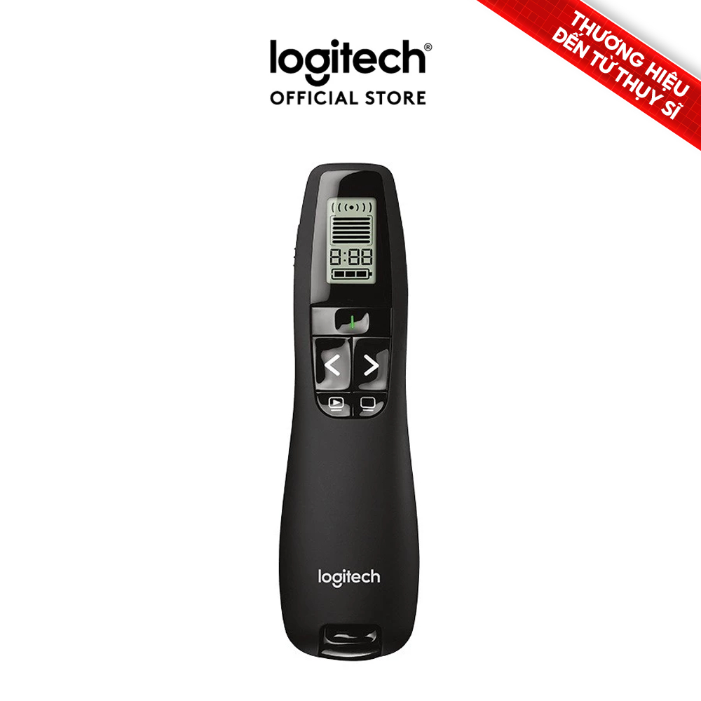 Bút trình chiếu LOGITECH R800 - Có màn hình LCD, phạm vi kết nối 30M