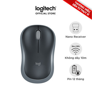 Chuột không dây Logitech B175 - USB 2.4Ghz, pin 1 năm, nhỏ gọn, thuận cả 2 tay, phù hợp PC/Laptop