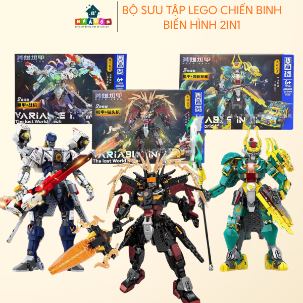 Bộ Sưu Tập Lego Chiến Binh - Đồ chơi Lego Lắp Ghép Siêu Nhân 2in1 - Đồ Chơi Lego Lắp Ghép Dành Cho B