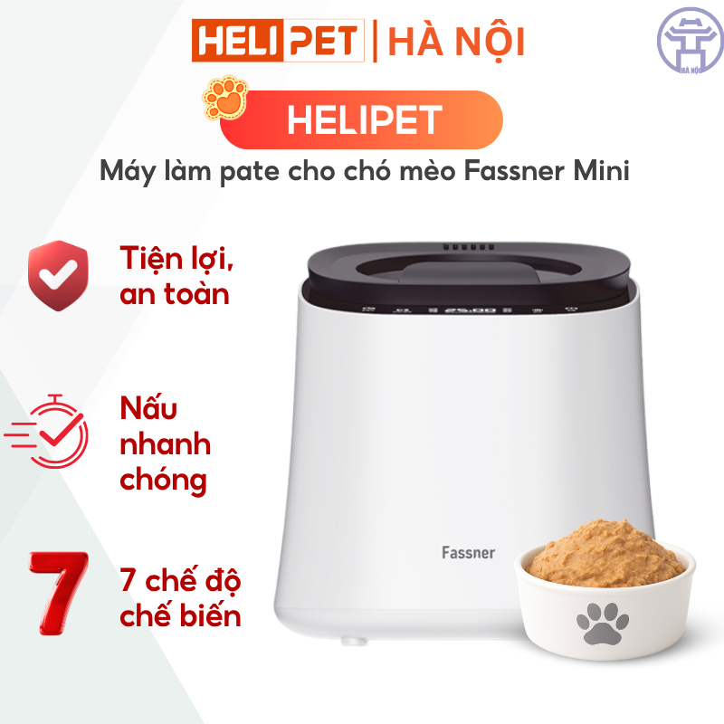 Máy Làm Pate FASSNER MINI Làm Pate Mèo, Pate Cho Chó, Pate Tươi Cho Thú Cưng