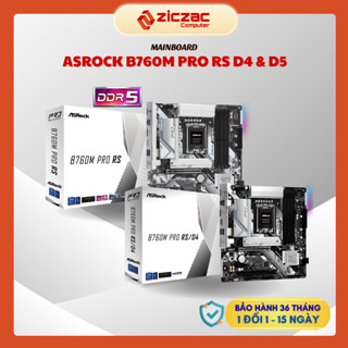 Mainboard ASRock B760M Pro RS D4 & D5 Wifi + Bluetooth sync led ARGB - BH 36th chính hãng