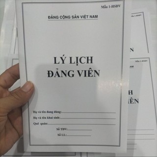 Lý lịch đảng viên 1-HSDV (6 quyển)-32trang
