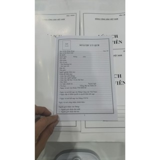 Lý lịch đảng viên 1-HSDV (6 quyển)-32trang