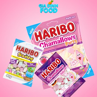  Kẹo Marshmallow Dẻo Xốp Haribo Party - Pink & White 80g 150g 
