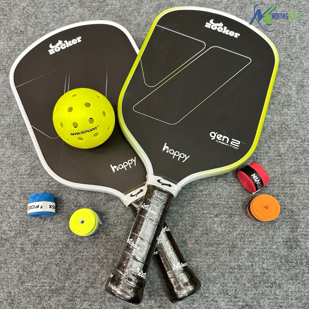 Vợt pickleball Zocker Happy Gen 2 (Carbon 7000)