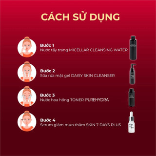 Combo Chăm Sóc Da Dầu, Mụn Seimy 4 bước