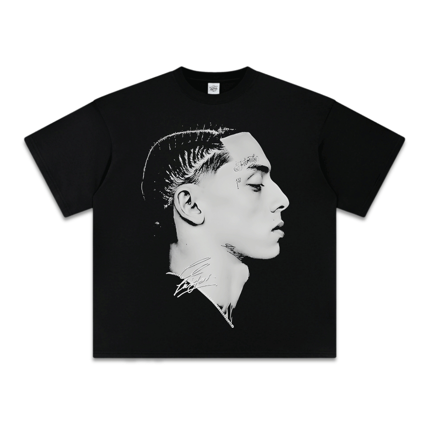 Áo Thun Central Cee Unisex Oversize, Áo Phông Rapper Hiphop Streetwear, Áo Form Rộng 100% Cotton