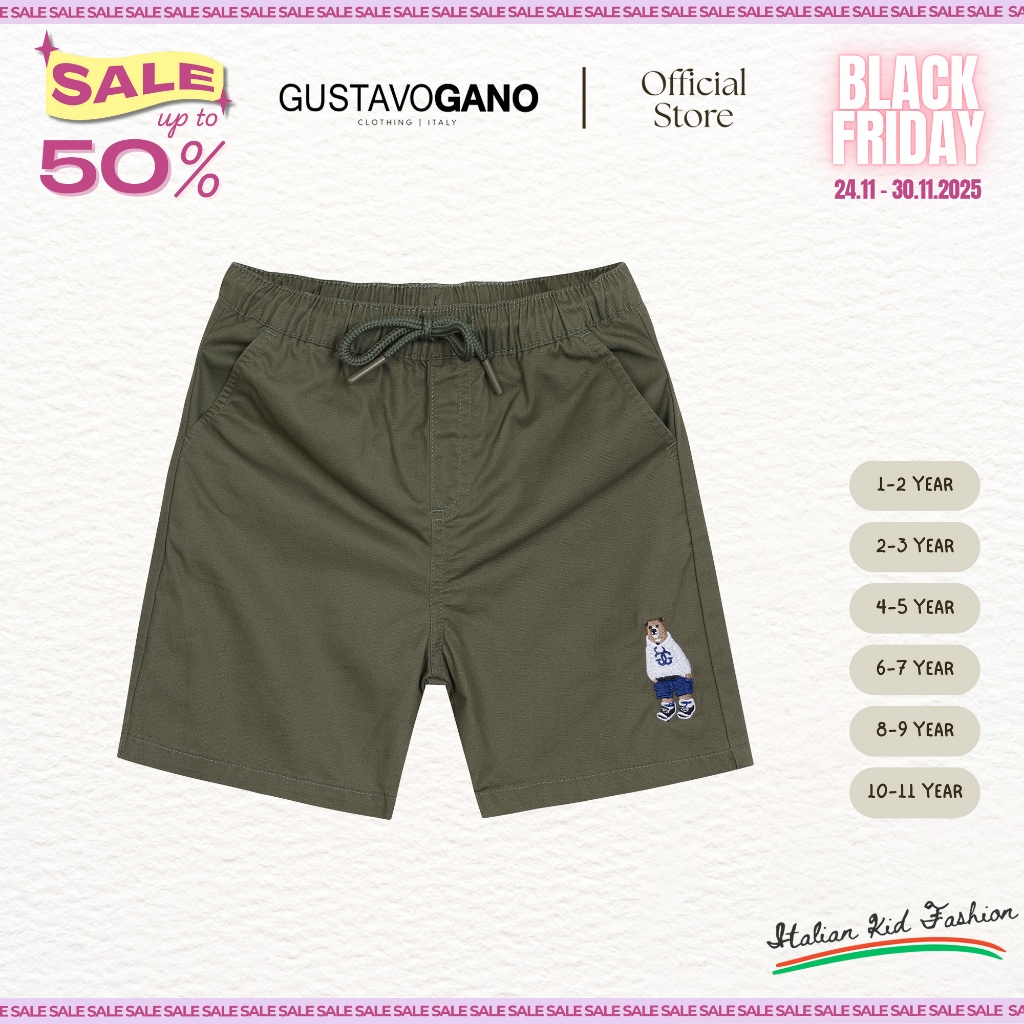 Quần đùi cho bé trai Gustavo Gano