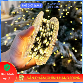   HỎA TỐC  Dây đèn led kẽm hạt gạo  dây xanh  kín nước 50m 80m 100m 220V trang trí cây thông Noel 
