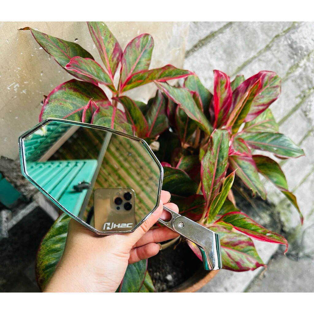 KÍNH CHIẾU HẬU XE MÁY KIỂU H2C V2, V2 XOAY 360 ĐỘ,BỀN ĐẸP,CHẮC CHẮN