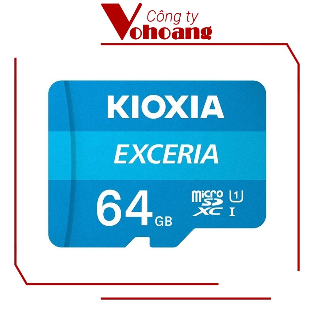Thẻ nhớ 64GB chính hãng Kioxia (Toshiba) Exeria tốc độ cao U1