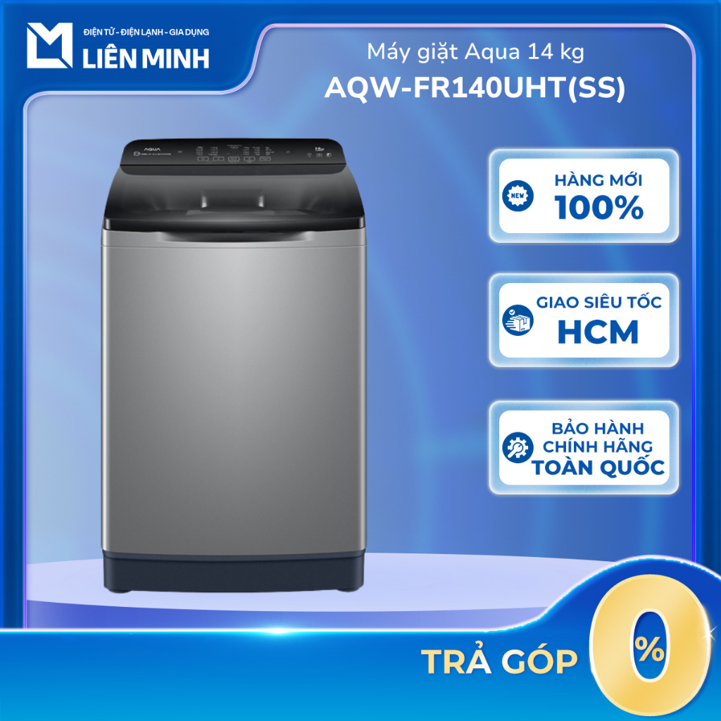 Máy Giặt Aqua  AQW-FR140UHT(SS) (14 Kg) / AQW-FR120HT(BK) (12 Kg) [Giao Toàn Quốc]