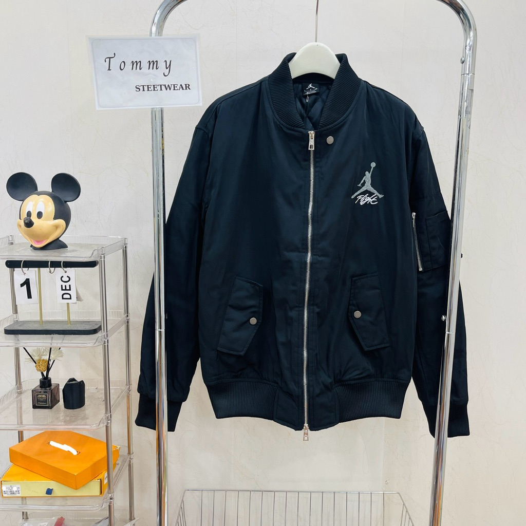 [✨ CHẤT LƯỢNG CAO] - Áo Khoác Bomber J0rdan Fight A1r Thêu Chữ Sau Lưng - Hàng Cao Cấp