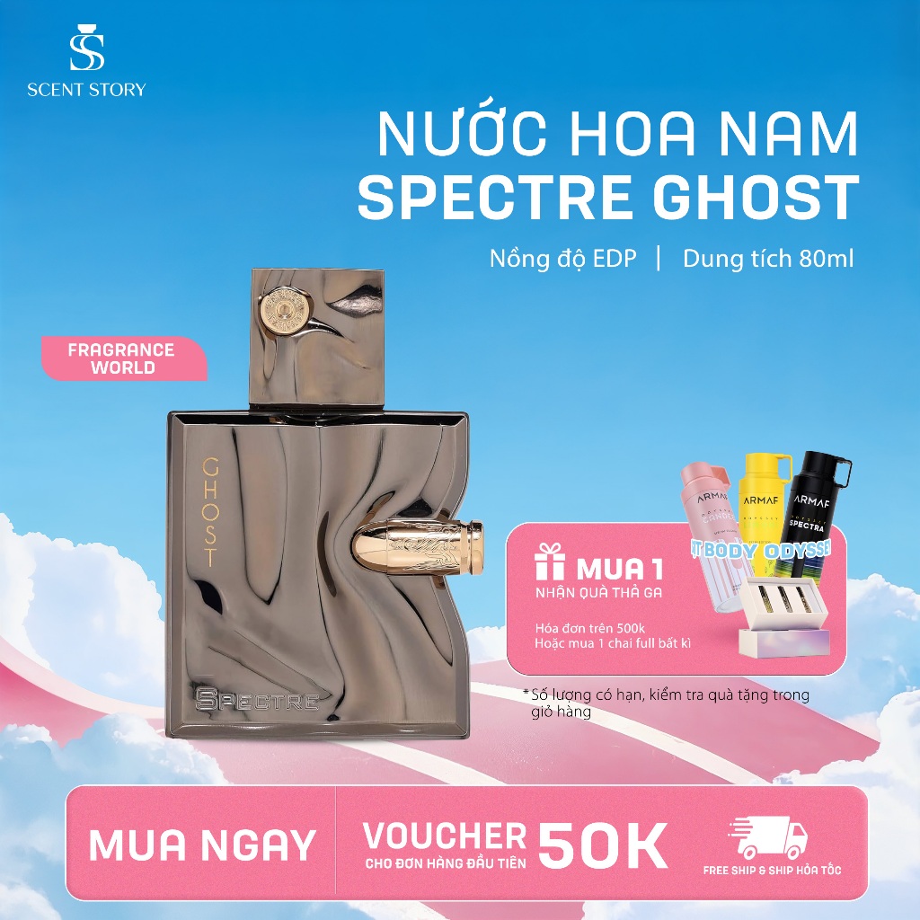[Hỏa tốc] Nước Hoa Nam Fragrance World Spectre Ghost