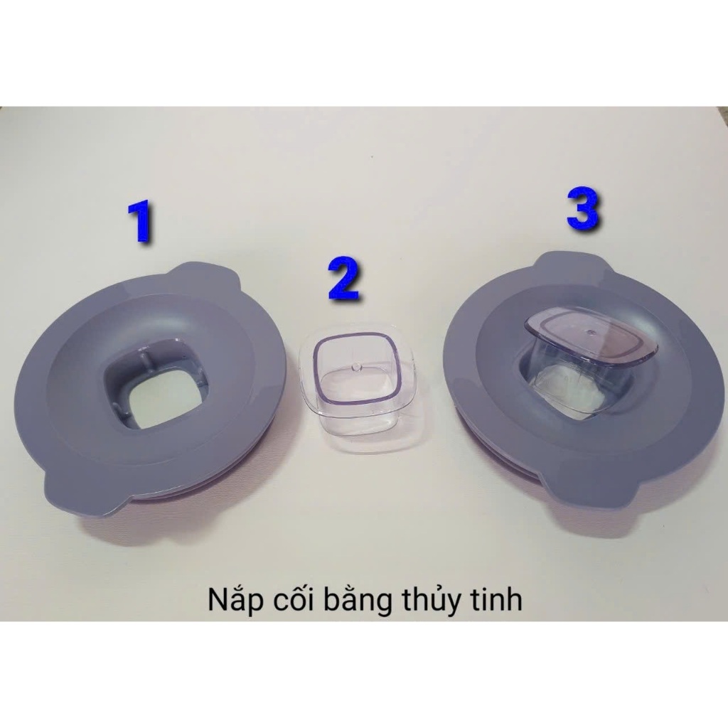Bộ nắp lắp cối xay sinh tố đa năng  HR2222 HR2221 HR2223 nhựa hoặc thuỷ tinh- LINH KIỆN THAY THẾ