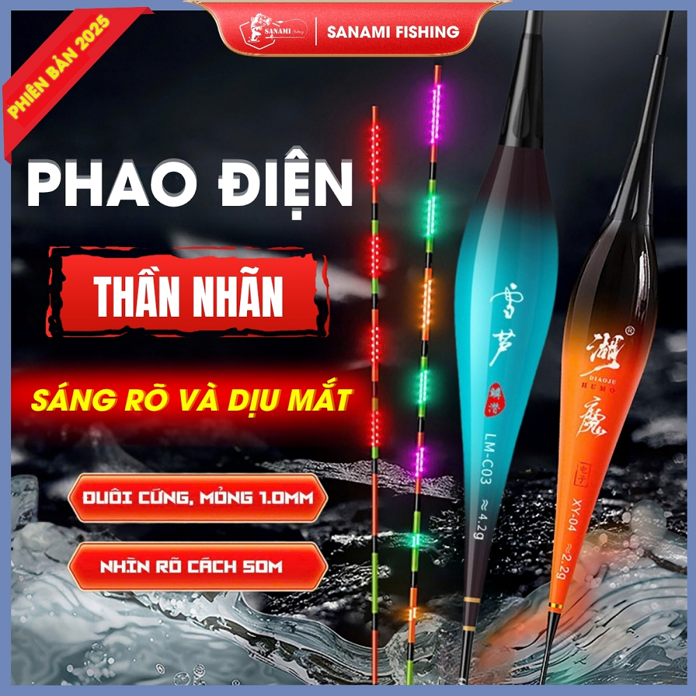 [Kèm Pin] Phao Câu Đài Ngày Đêm Thần Nhãn 2024 Nano Siêu Nhạy Chất Lượng Cao PCC15