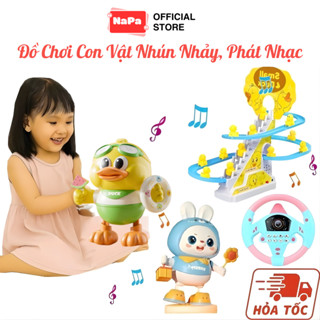  Đồ Chơi Thỏ Nhảy Múa Vịt Nhảy Múa Có Đèn Và Nhạc Vui Nhộn Cho Bé Quà Tặng Bé Trai Bé Gái NapaToys 