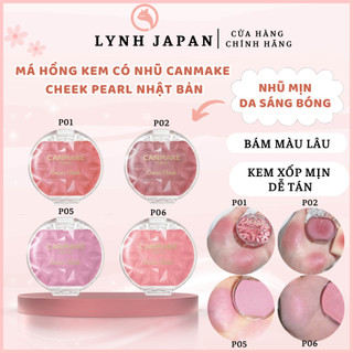  Má Hồng Kem Có Nhũ Canmake Cheek pearl Nhật Bản 