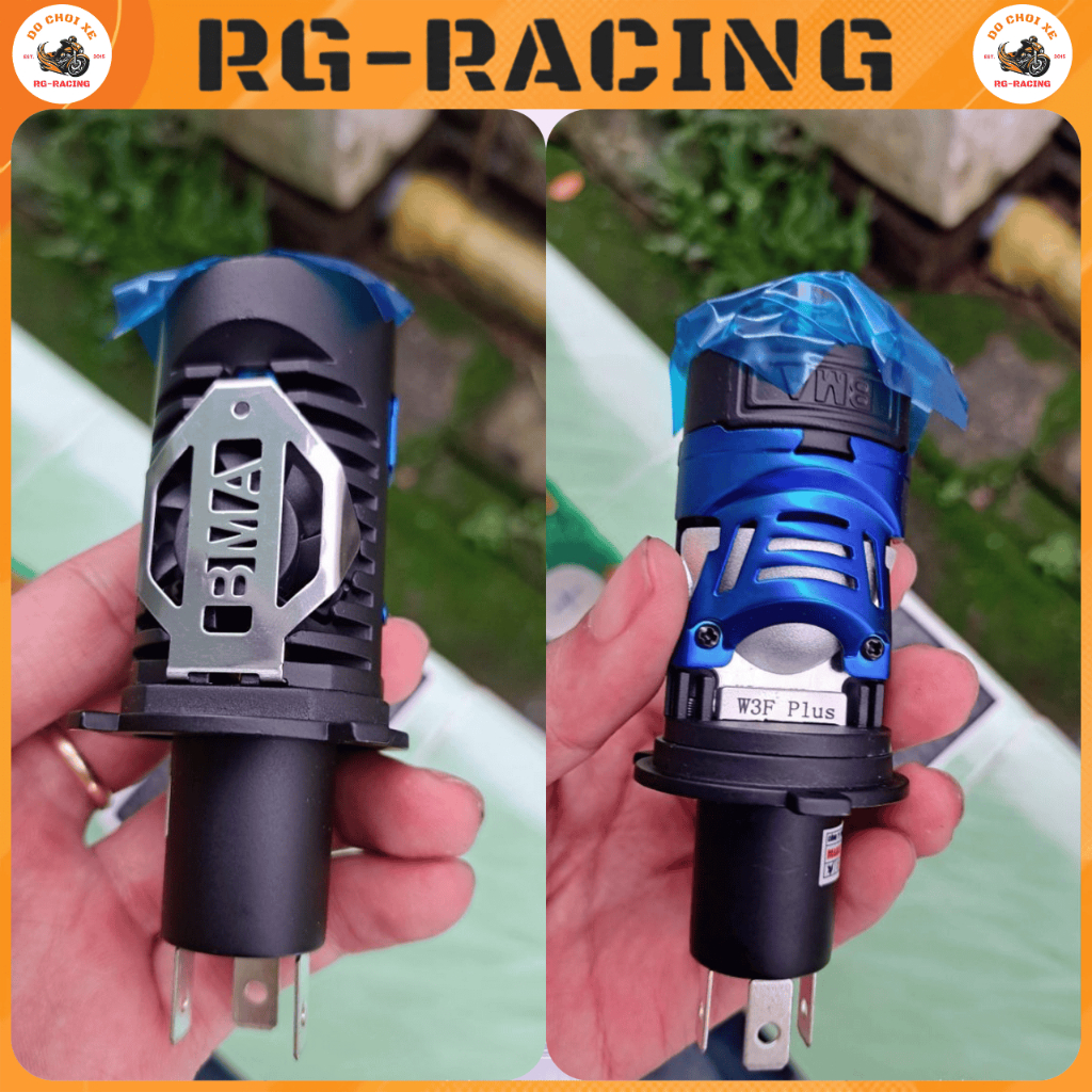 Đèn Bi LED BMA W3F Plus 55W Ánh Sáng 5500K Tản Nhiệt Tích Hợp Chống Nước