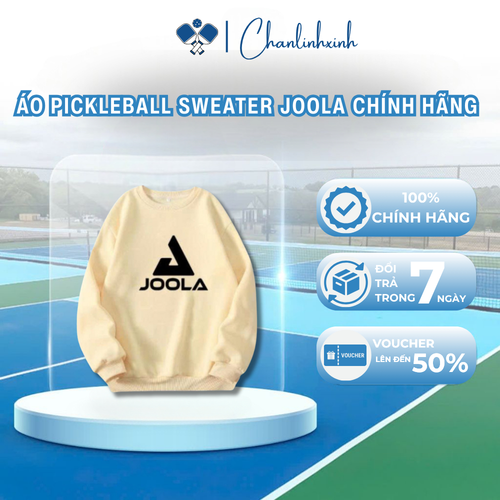 Áo Pickleball Sweater JOOLA Chính Hãng – Thoáng Khí, Co Giãn, Mềm Mại
